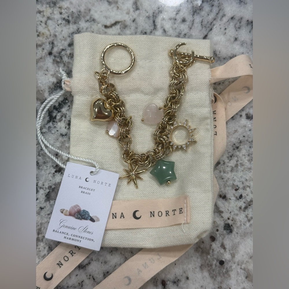 Luna Norte Gold Charm Bracelet